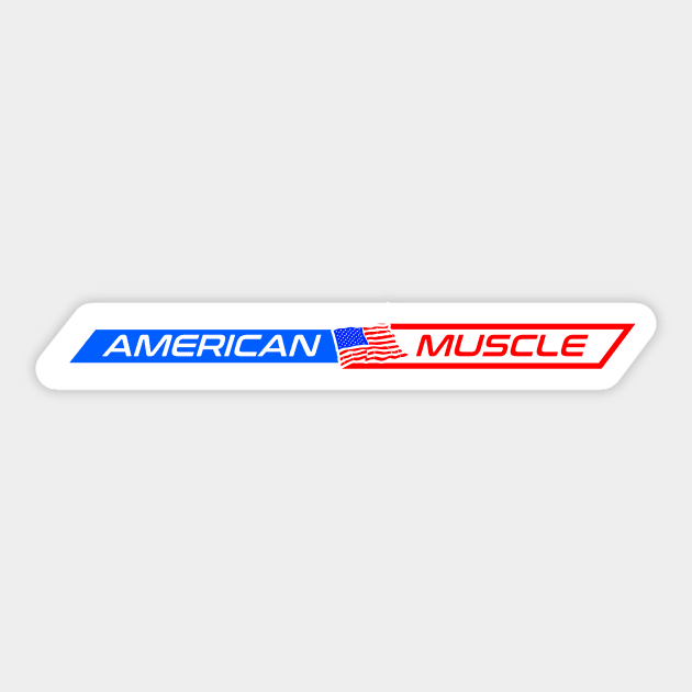 American Muscle Sticker by Widmore